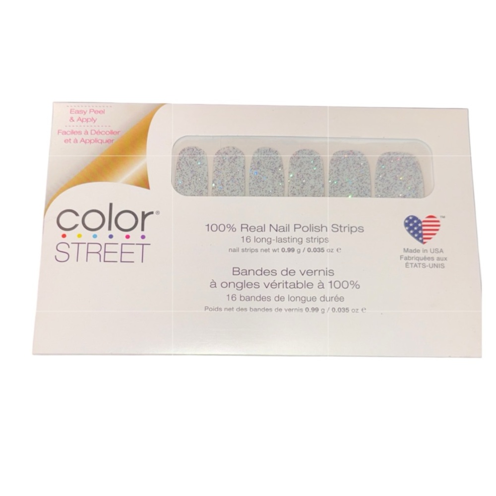 Color Street I Want Scandi Nail Polish Strips - Retired Lavender Blue Glitter